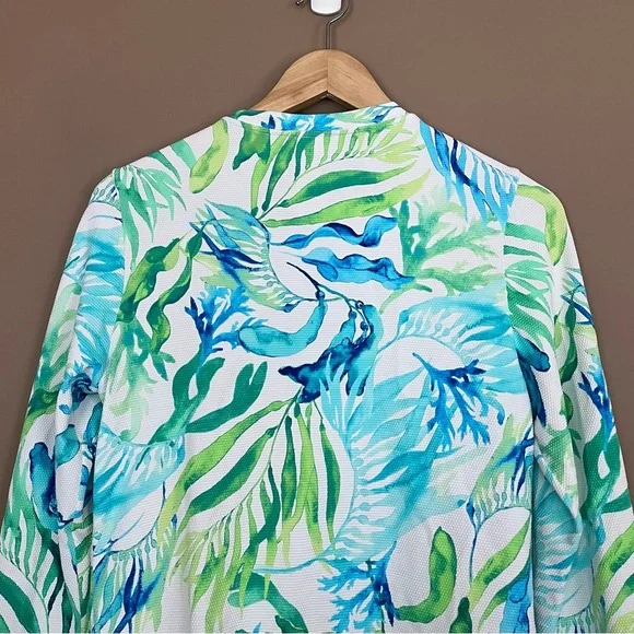 {Tommy Bahama} Island Cays Seafrond Rashguard & Swim Skort - Womens Small - Picture 6 of 16